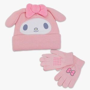 My Melody Beanie and Gloves Set